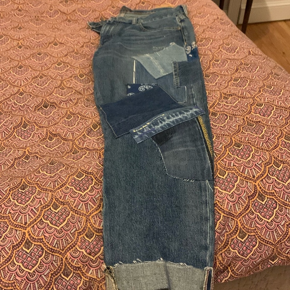 Polo Ralph Lauren Avery Boyfriend Patchwork Jeans